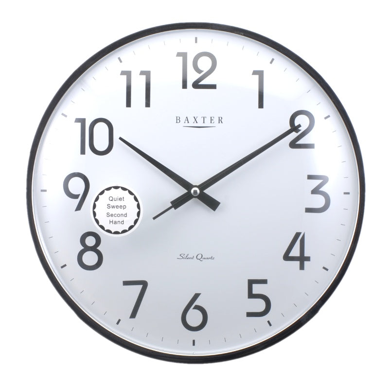 Silver Circular Clock