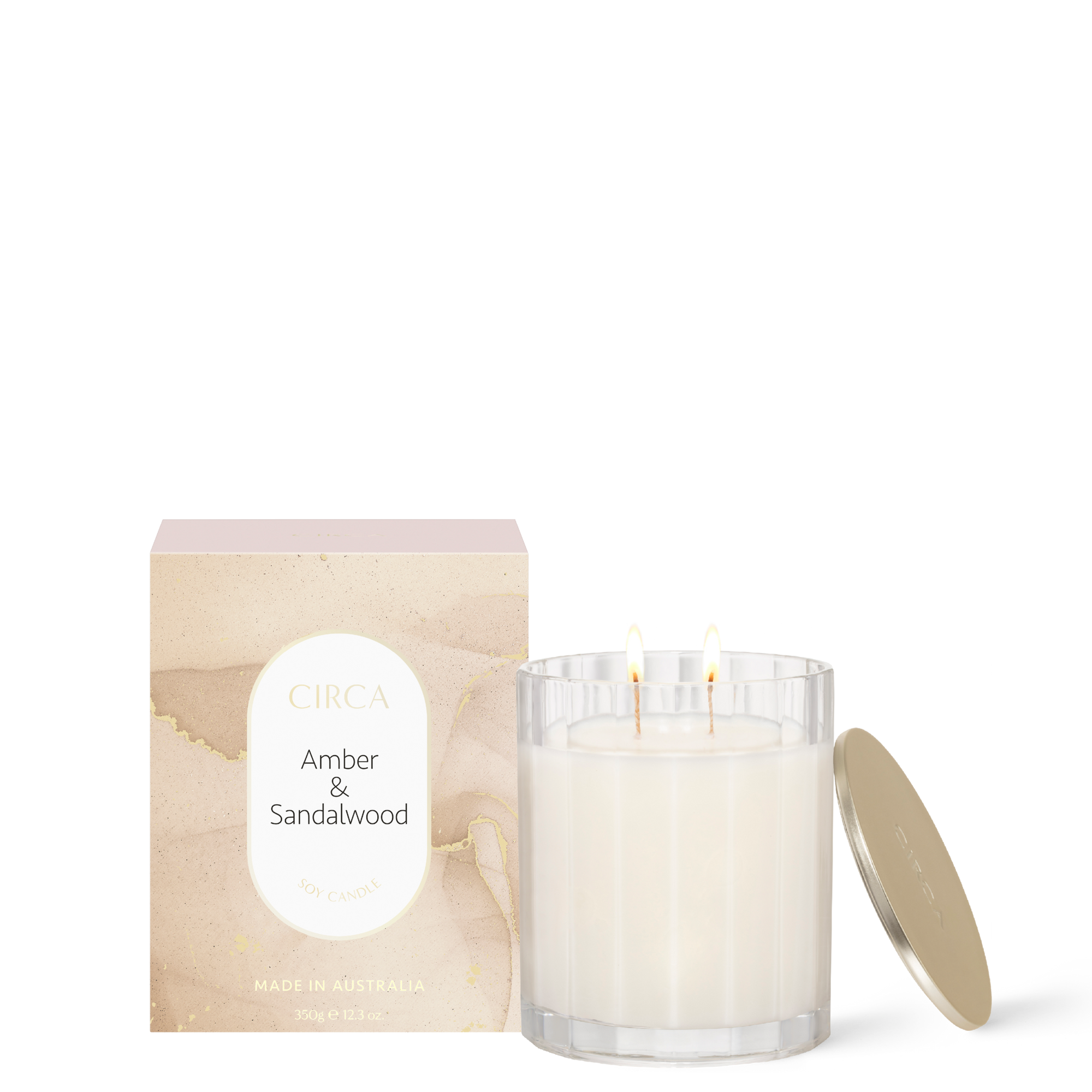 Amber & Sandalwood 350g Candle