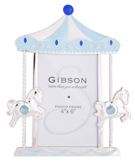 BABY CAROUSEL FRAME BLUE 4X6