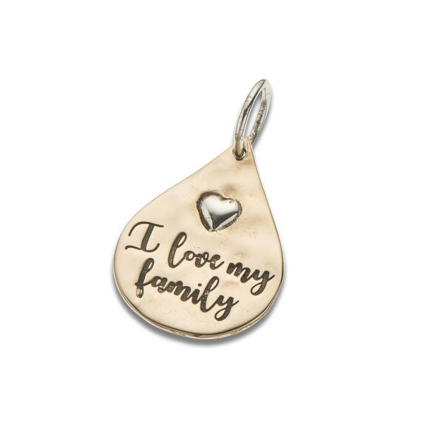 Bronze and Silver Family Love Charm 4098