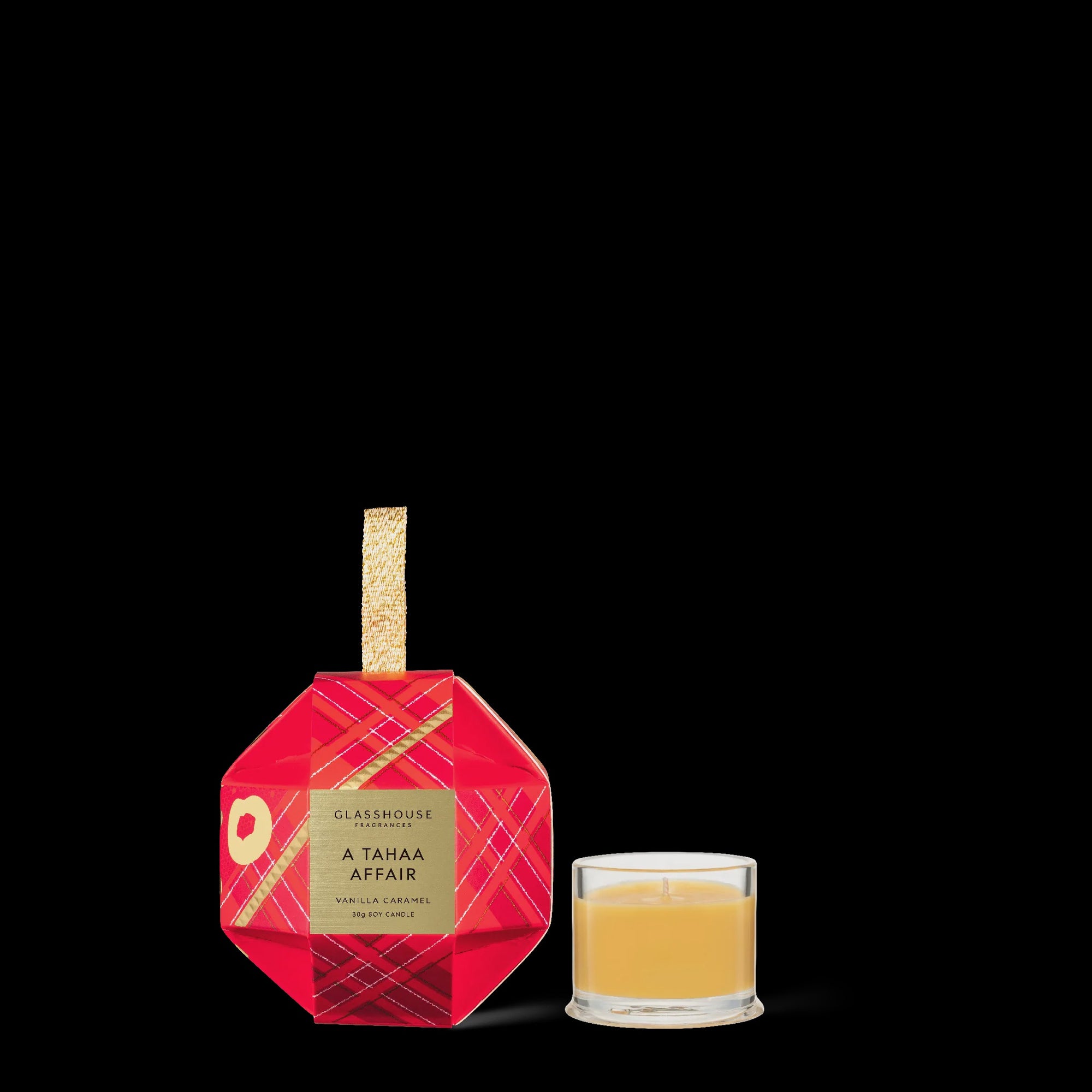 Glass House Candle 30g Tahaa Bauble -Xmas 2022