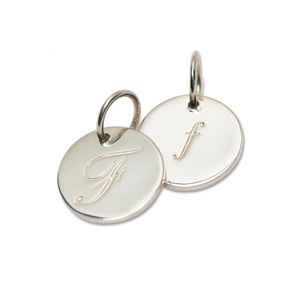 Silver Petite Initial F 3190F