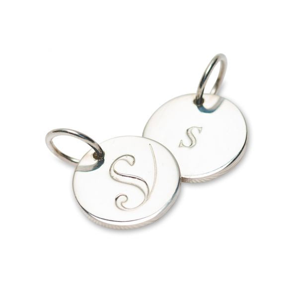 Silver Petite Initial S* 3190S