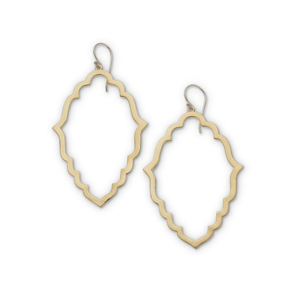 Silver and Brass Santorini Earrings 3894