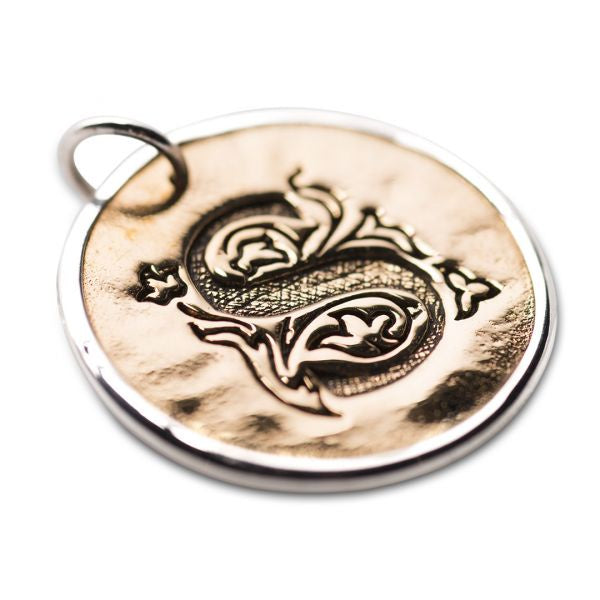 Silver And Bronze Script Initial S 1050s