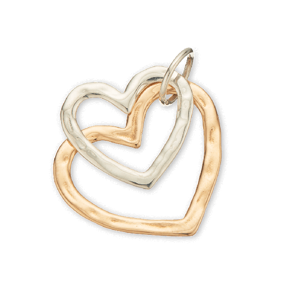 Open Hearts Charm Pair 4245