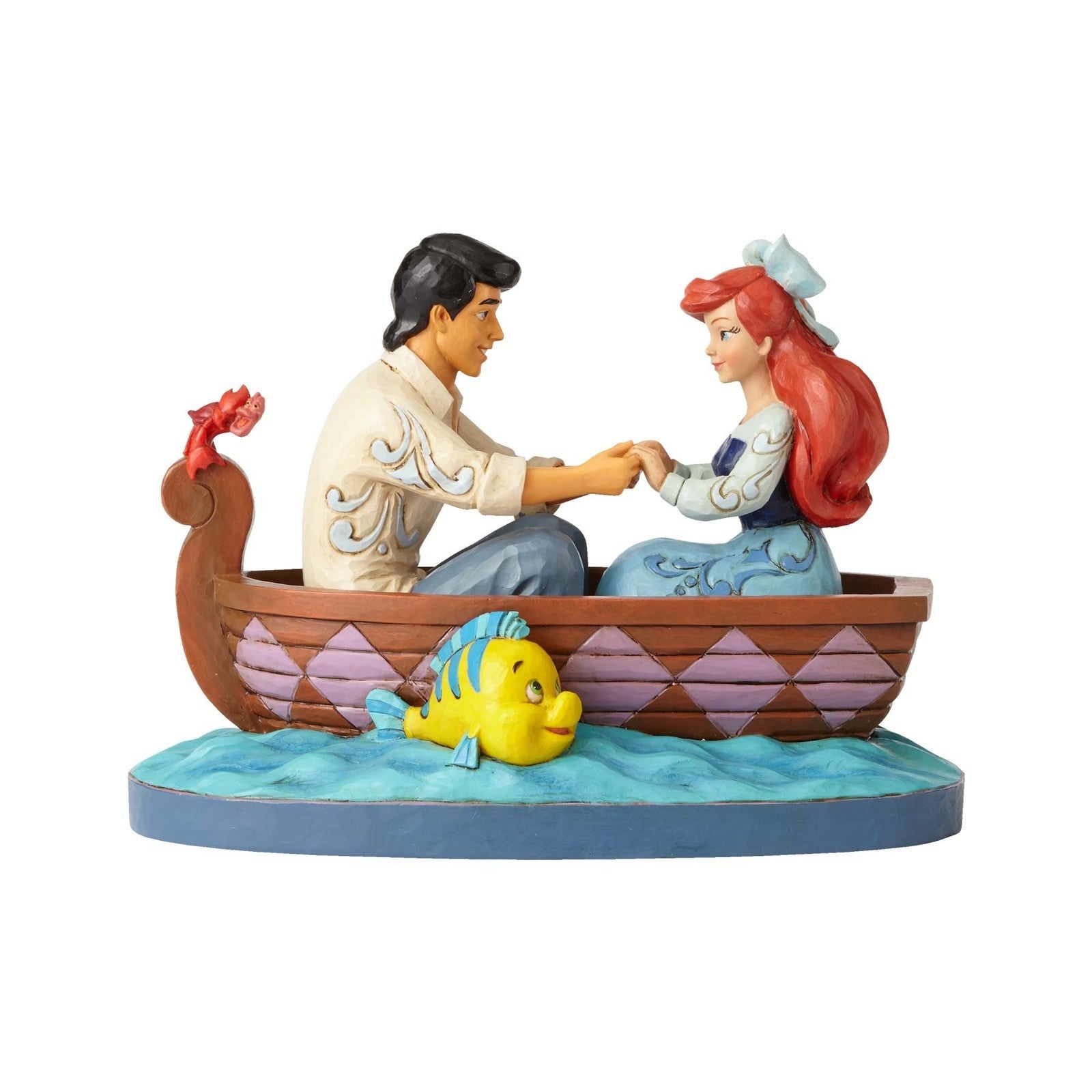 ARIEL AND PRINCE ERIC WAITING FOR A KISS FIGURINE