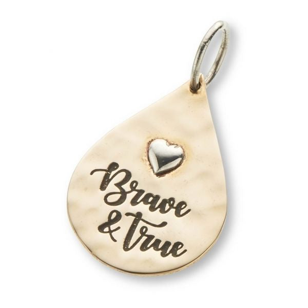 Silver and Bronze Brave And True Charm 3961