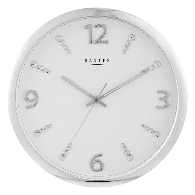 Silver Circular Clock Bling