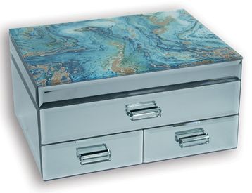Fortune of Blue Jumble Jewellery Box
