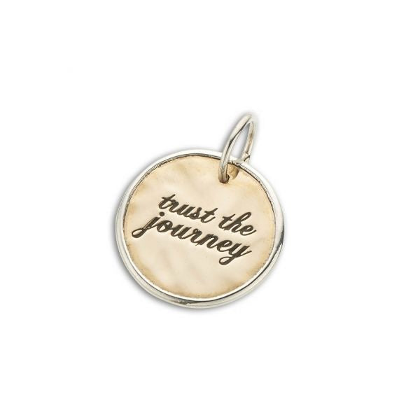 Silver and Bronze Trust The Journey Charm 3962