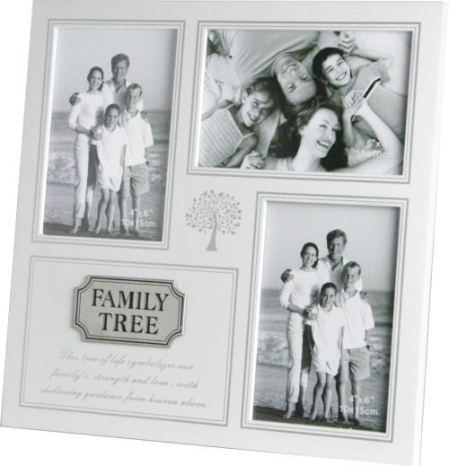 Family Tree Frame 4 x 6 - White