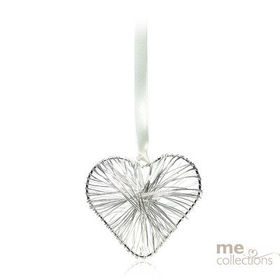 Heart Intricate Wire- Silver